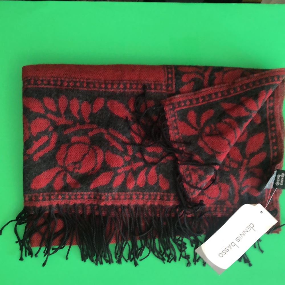 Dennis Basso Rectangular Fringe Scalf Wrap - image 2